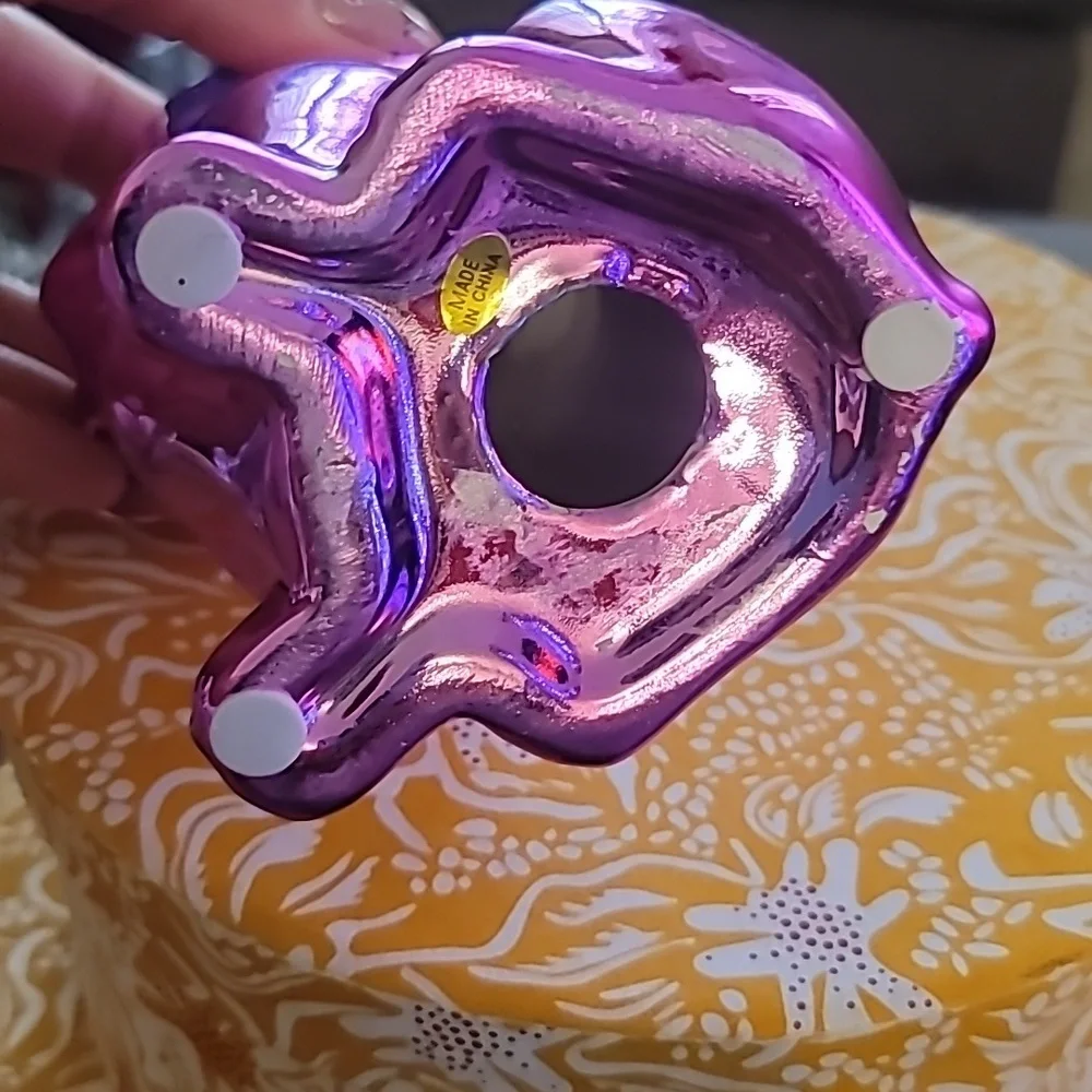 🩷Cute Pink Matallic Sitting Bulldog Figurine Statue🩷 - Picture 4 of 8